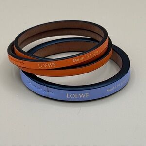 Loewe x Paula’s Ibiza Limited Edition Leather Double Bangle Bracelet Set